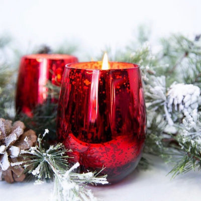 Christmas Candle Centerpiece